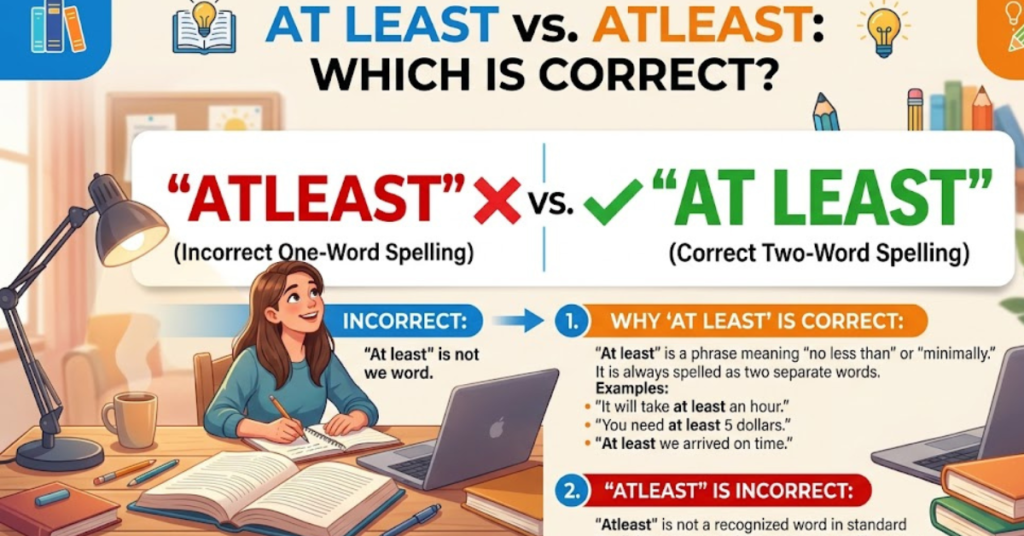 Atleast or At Least: Which Is Correct?