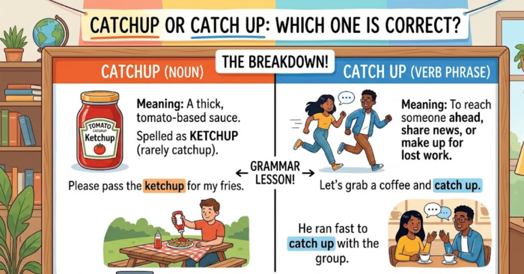 Catchup or Catch Up: Which One Is Correct?