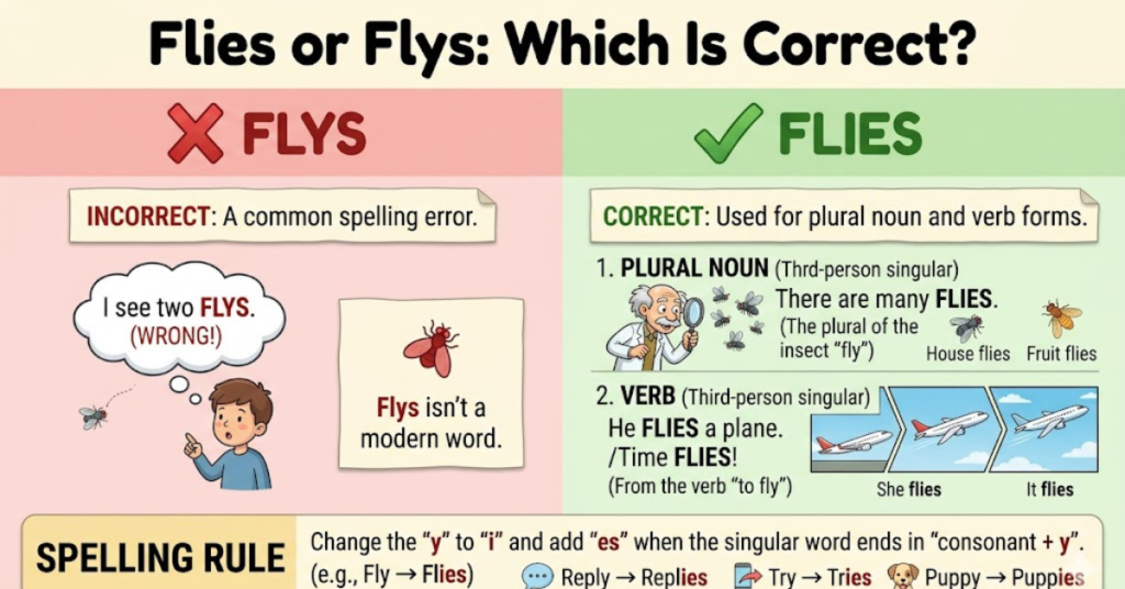 Flies or Flys: Which Is Correct?