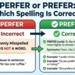 Perfer or Prefer: Which Spelling Is Correct?