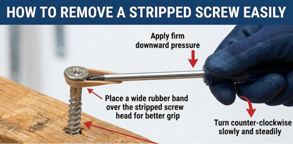 How to Remove a Stripped Screw Easily