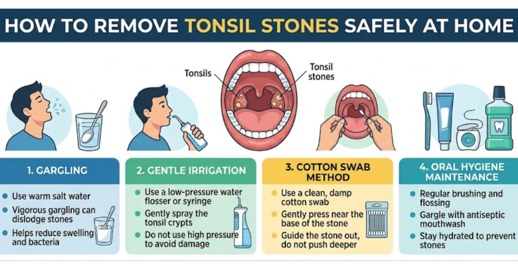 How to Remove Tonsil Stones Safely at Home