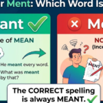 Meant or Ment: Which Word Is Correct?