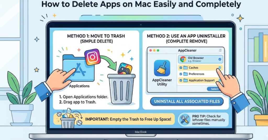 How to Delete Apps on Mac Easily and Completely