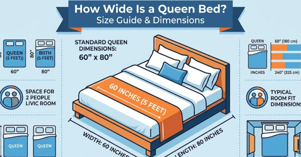 How Wide Is a Queen Bed? Size Guide & Dimensions