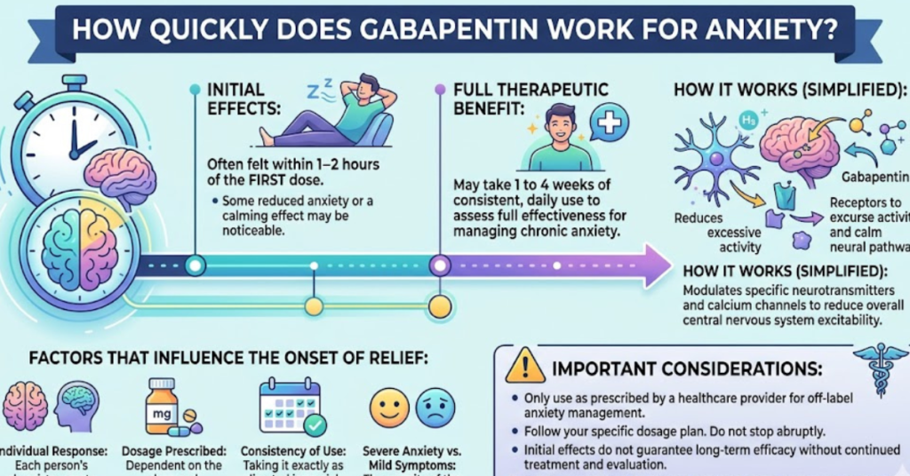 How Quickly Does Gabapentin Work for Anxiety