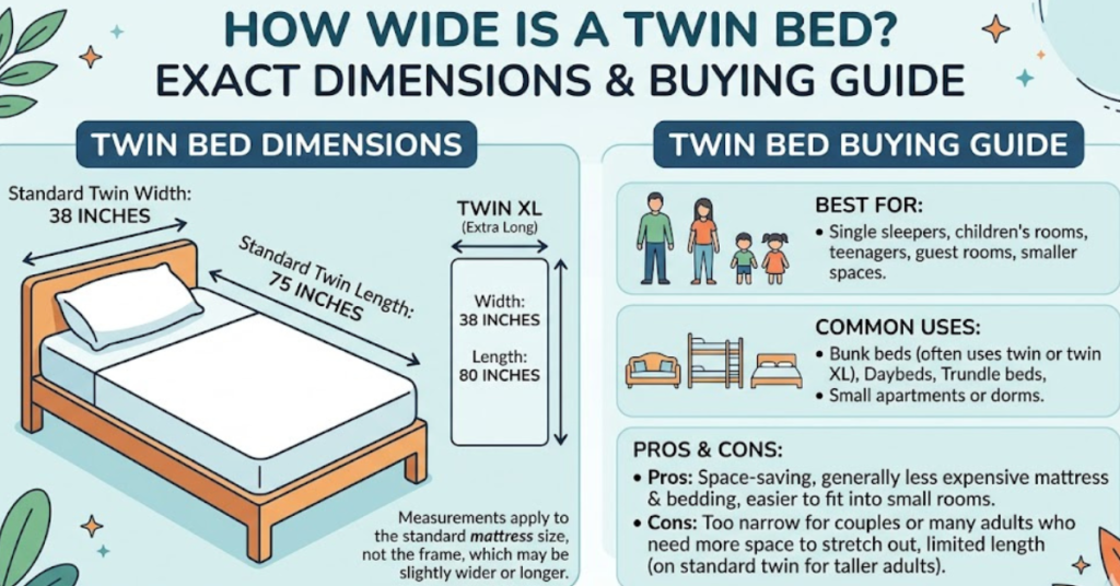 How Wide Is a Twin Bed? Exact Dimensions & Buying Guide