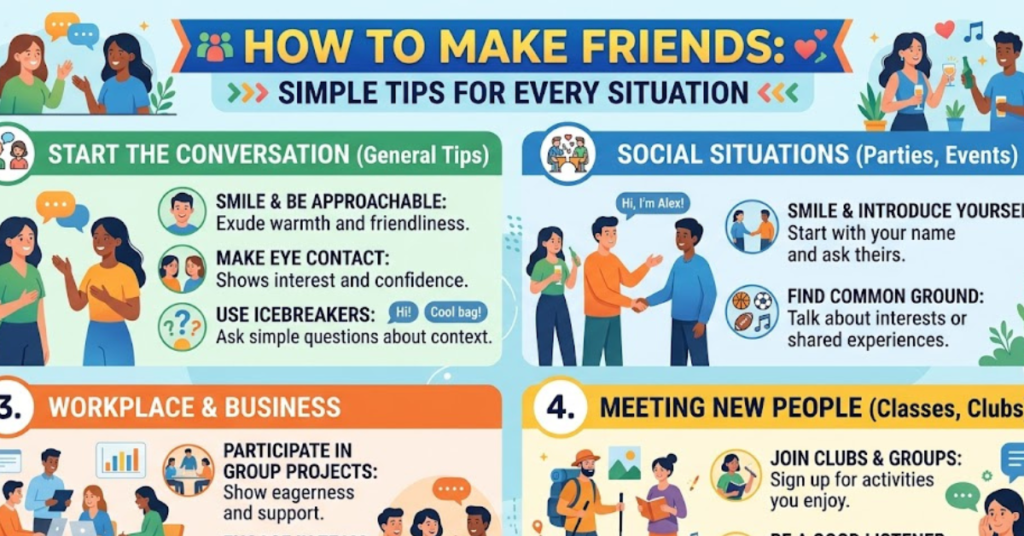 How to Make Friends: Simple Tips for Every Situation