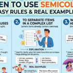 When to Use Semicolon: Easy Rules & Real Examples