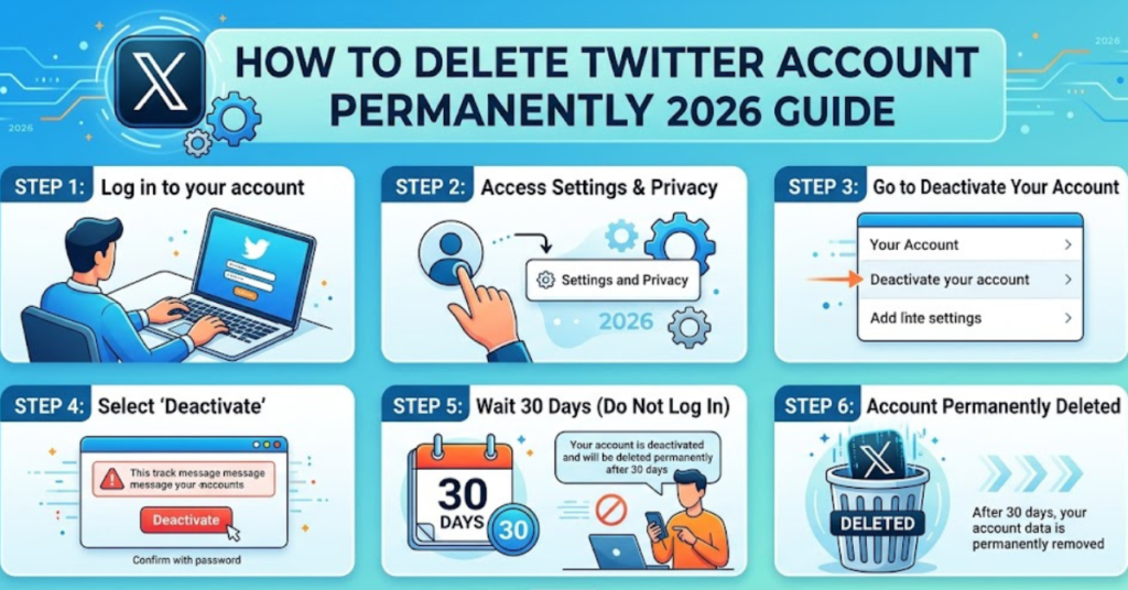 How to Delete Twitter Account Permanently 2026 Guide