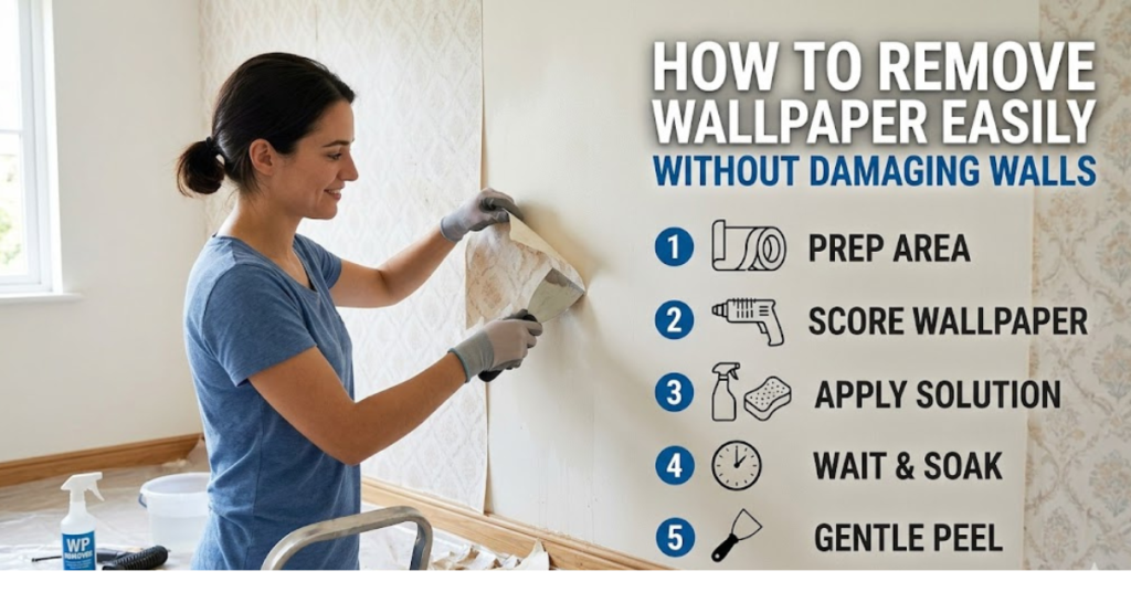 How to Remove Wallpaper Easily Without Damaging Walls