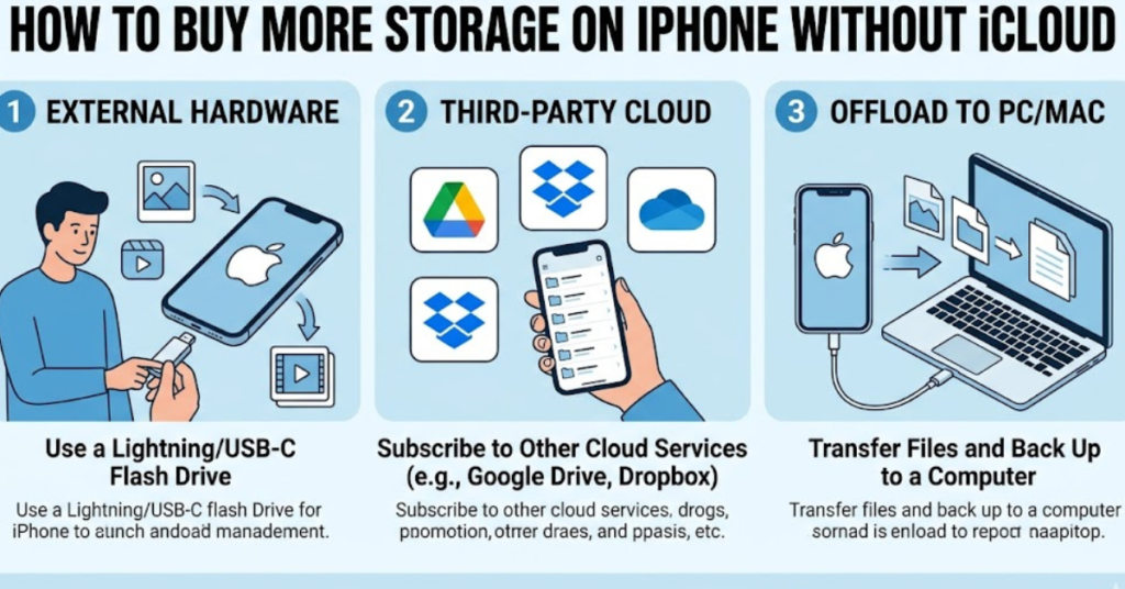 How to Buy More Storage on iPhone Without iCloud