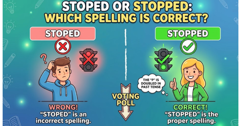 Stoped or Stopped: Which Spelling Is Correct?