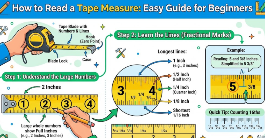 How to Read a Tape Measure: Easy Guide for Beginners