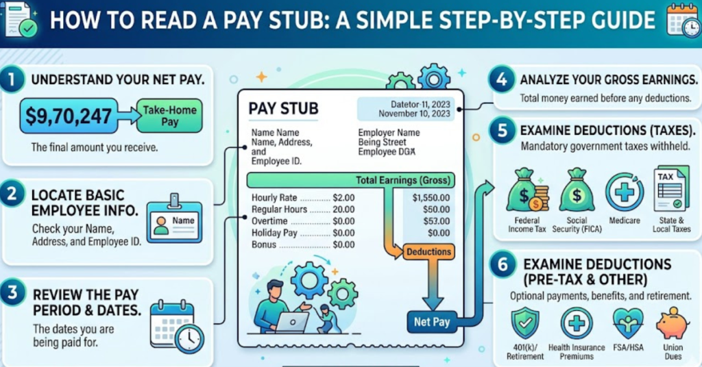 How to Read a Pay Stub: A Simple Step-by-Step Guide