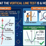 explain what the vertical line test is and how it is used.