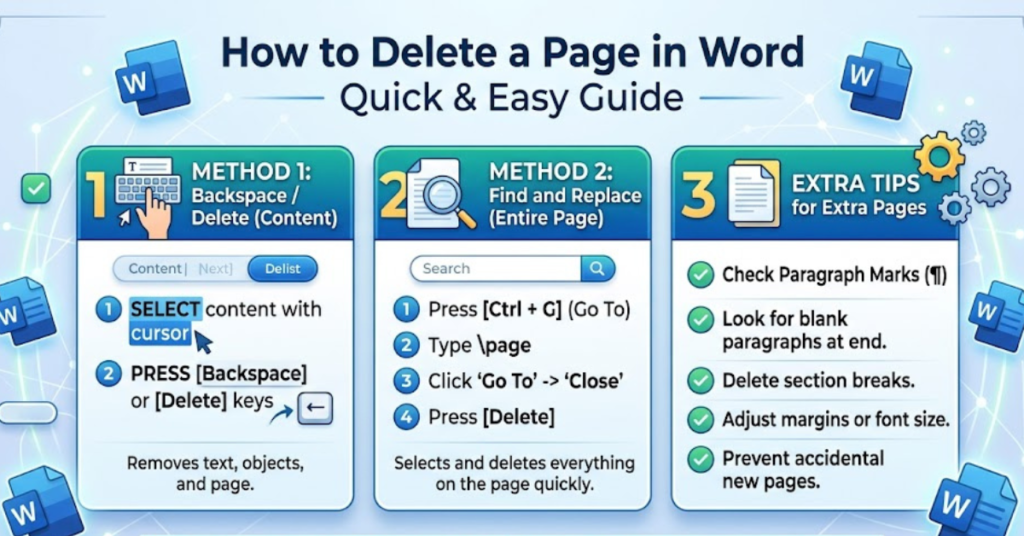 How to Delete a Page in Word Quick & Easy Guide