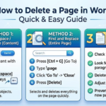 How to Delete a Page in Word Quick & Easy Guide