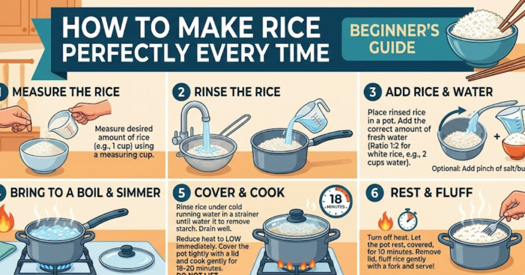 How to Make Rice Perfectly Every Time Beginner Guide