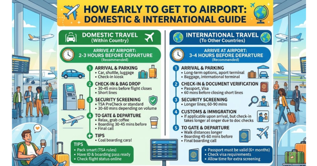 How Early to Get to Airport: Domestic & International Guide