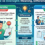 Oversite vs Oversight: Meaning, Differences & Usage