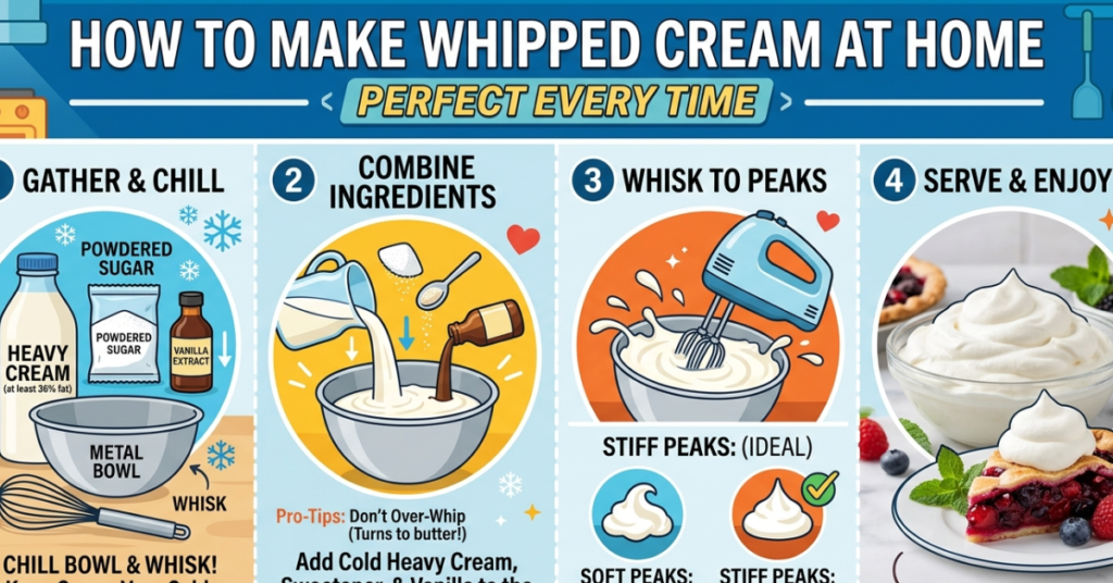 How to Make Whipped Cream at Home Perfect Every Time