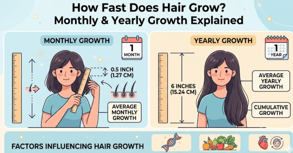 How Fast Does Hair Grow? Monthly & Yearly Growth Explained