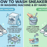 How to Wash Sneakers in Washing Machine & By Hand