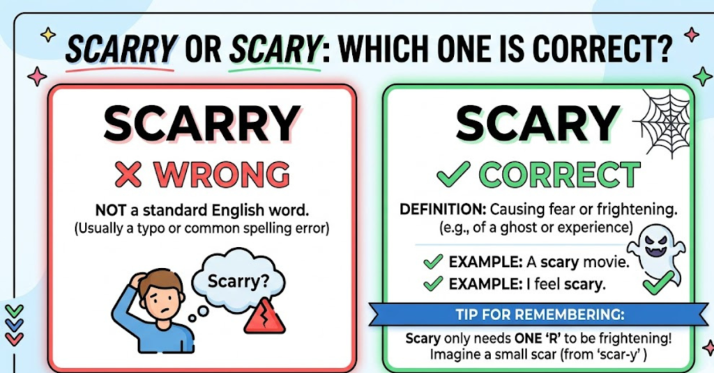 Scarry or Scary: Which One Is Correct?