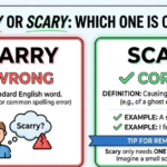 Scarry or Scary: Which One Is Correct?