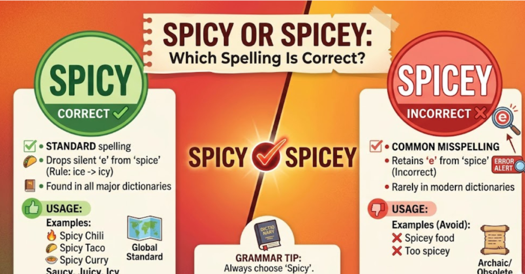 Spicy or Spicey: Which Spelling Is Correct?