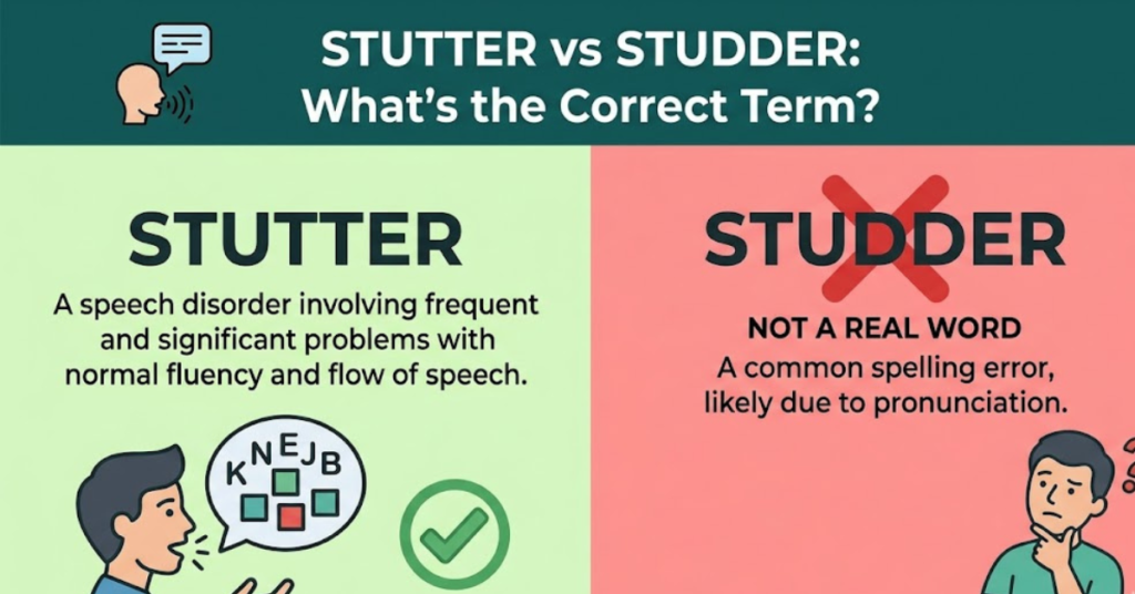 Stutter vs Studder What’s the Correct Term
