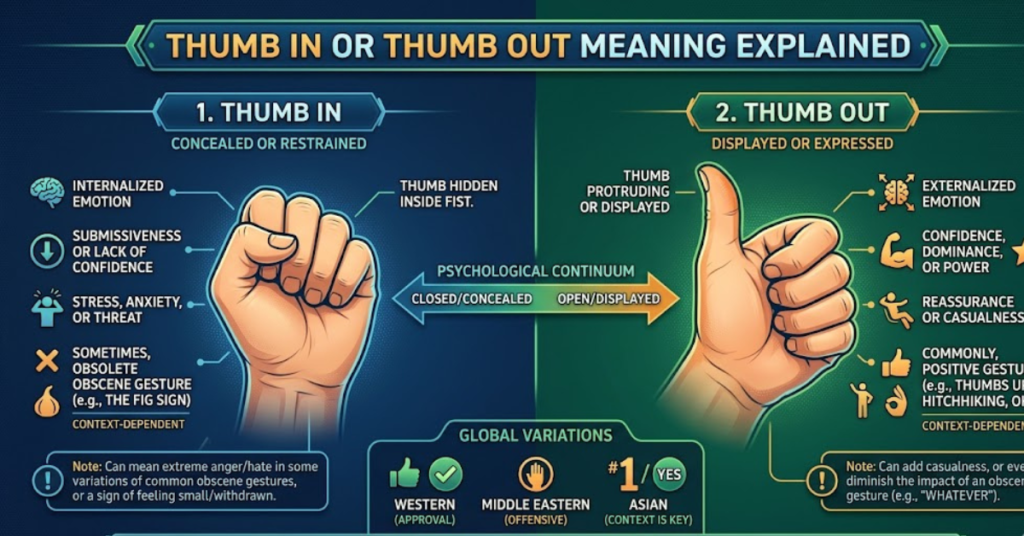 Thumb In or Thumb Out Meaning Explained