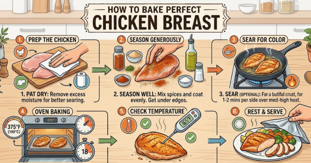 How to Bake Chicken Breast Juicy & Perfect