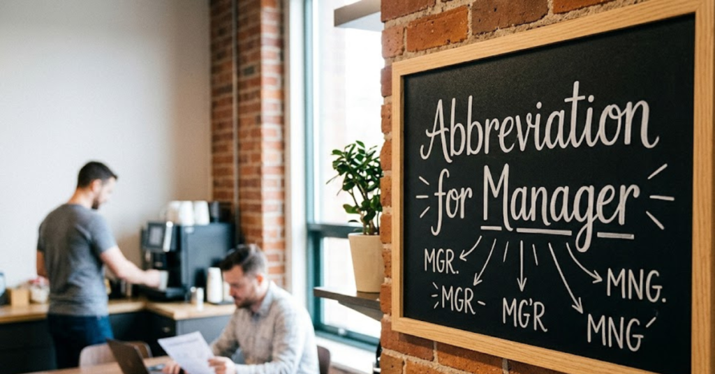 Abbreviation for Manager: What It Means and How to Use It