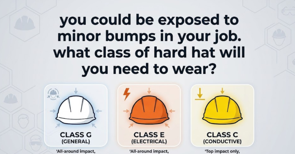 You Could Be Exposed to Minor Bumps in Your Job. What Class of Hard Hat Will You Need to Wear?